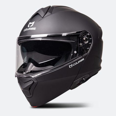 motorhelm zwart